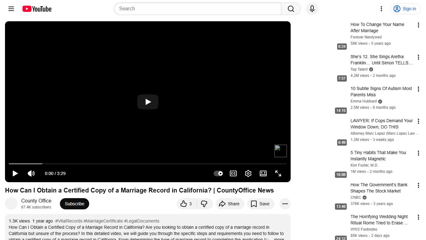 How Can I Obtain a Certified Copy of a Marriage Record in California? | CountyOffice News - YouTube
